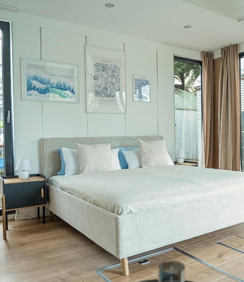 80Qm Privates Hausboot In Hamburg-Mitte Hotel Eksteriør billede